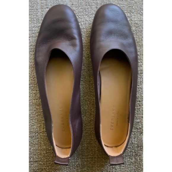 Everlane Shoes - Italian Leather Day Glove - Brown Everlane Flats (size 9.5)